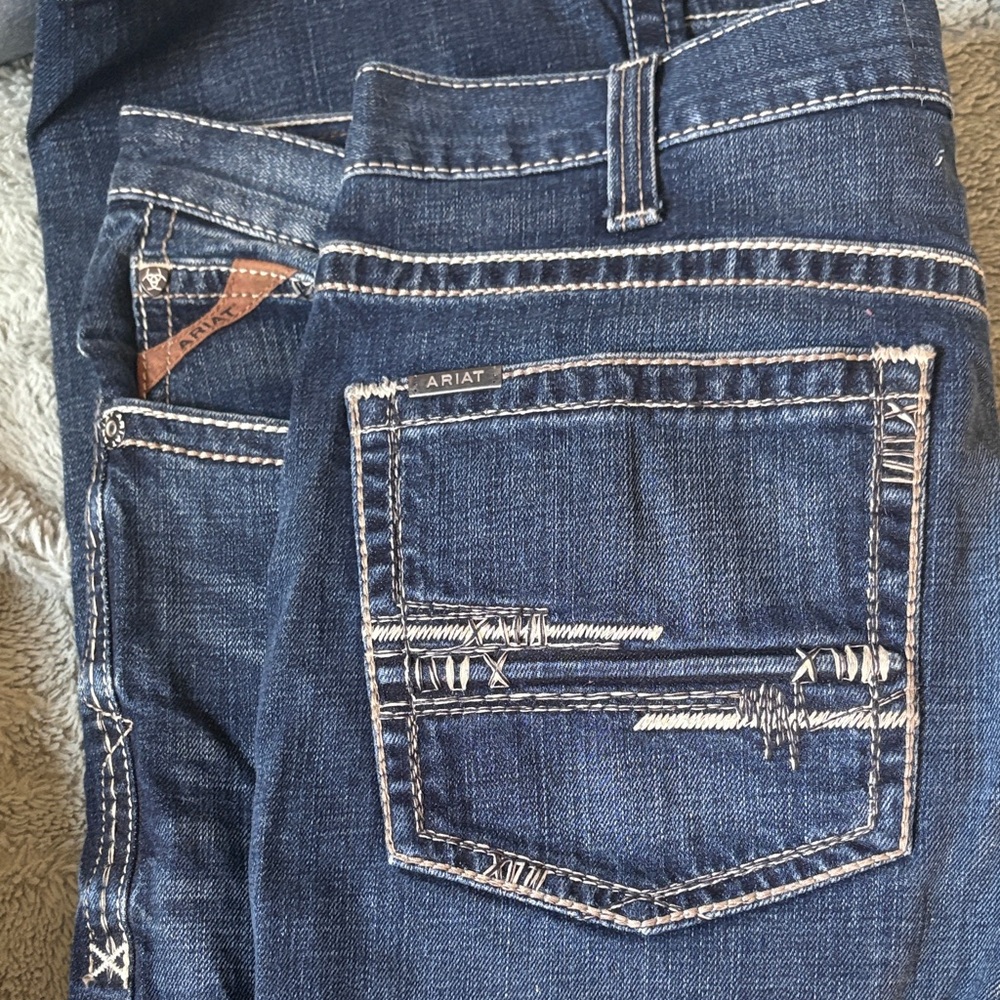 Ariat Men's Bootcut Jeans in Dark Blue